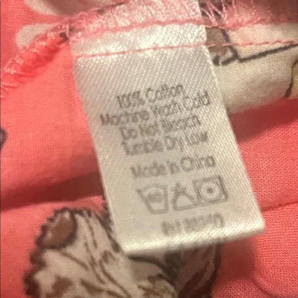 PJ Salvage Puppy pink Flowers Woof Stock pajama pants Pj L hippy groovy - Picture 6 of 6